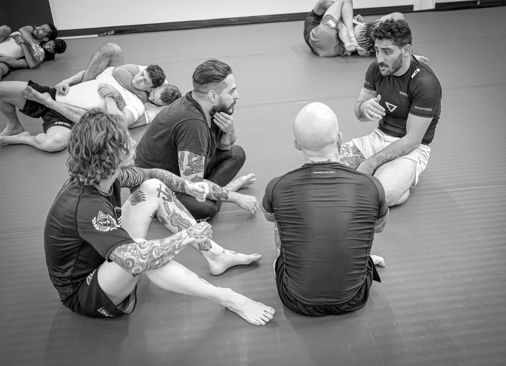 Black belt coaching at Assembly Jiu Jitsu